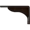 Ekena Millwork Embrey Steel Bracket, Antiqued Bronze 2"W x 6"D x 3 3/4"H BKTM02X06X03EBABZ - alternate 5